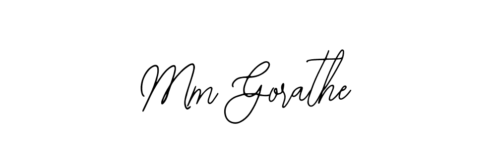 Design your own signature with our free online signature maker. With this signature software, you can create a handwritten (Bearetta-2O07w) signature for name Mm Gorathe. Mm Gorathe signature style 12 images and pictures png