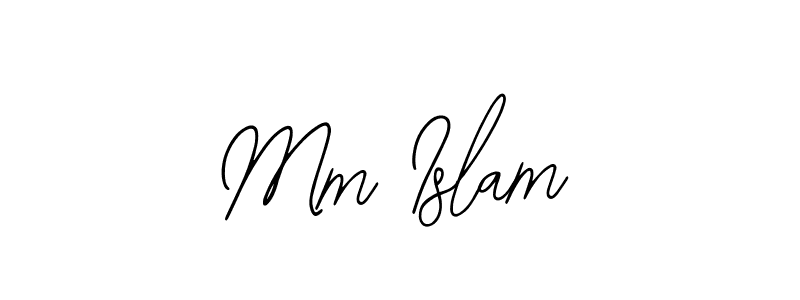 Bearetta-2O07w is a professional signature style that is perfect for those who want to add a touch of class to their signature. It is also a great choice for those who want to make their signature more unique. Get Mm Islam name to fancy signature for free. Mm Islam signature style 12 images and pictures png