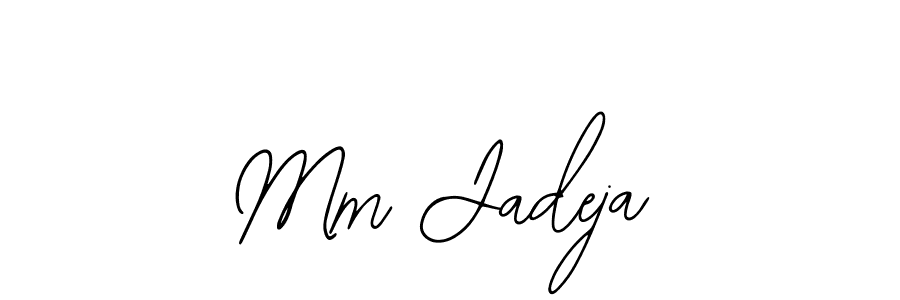 Similarly Bearetta-2O07w is the best handwritten signature design. Signature creator online .You can use it as an online autograph creator for name Mm Jadeja. Mm Jadeja signature style 12 images and pictures png