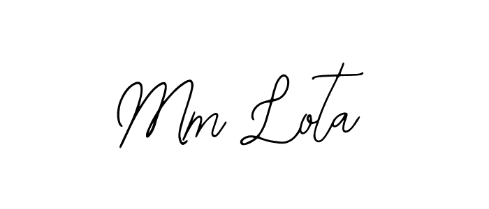 if you are searching for the best signature style for your name Mm Lota. so please give up your signature search. here we have designed multiple signature styles  using Bearetta-2O07w. Mm Lota signature style 12 images and pictures png