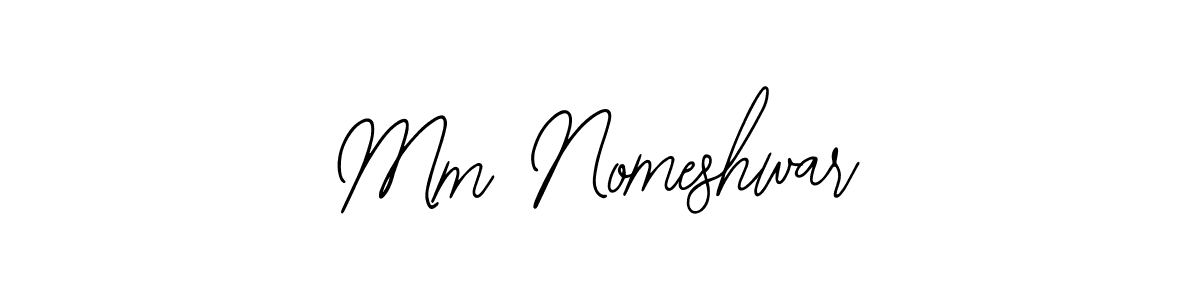if you are searching for the best signature style for your name Mm Nomeshwar. so please give up your signature search. here we have designed multiple signature styles  using Bearetta-2O07w. Mm Nomeshwar signature style 12 images and pictures png