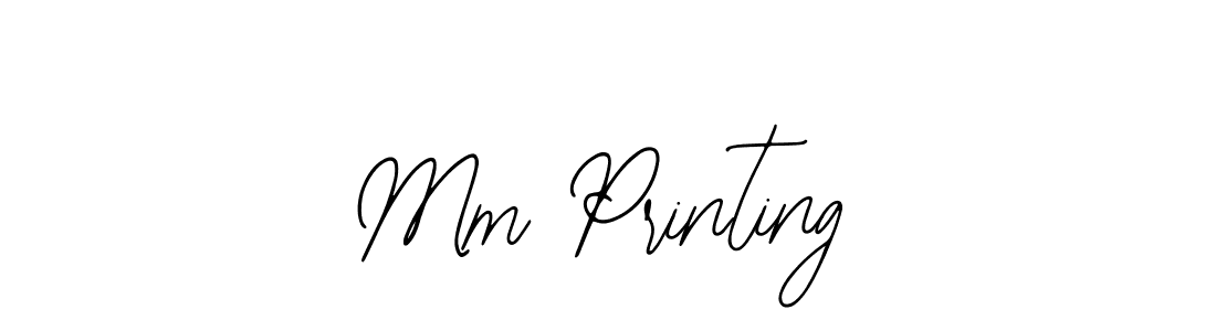 Use a signature maker to create a handwritten signature online. With this signature software, you can design (Bearetta-2O07w) your own signature for name Mm Printing. Mm Printing signature style 12 images and pictures png