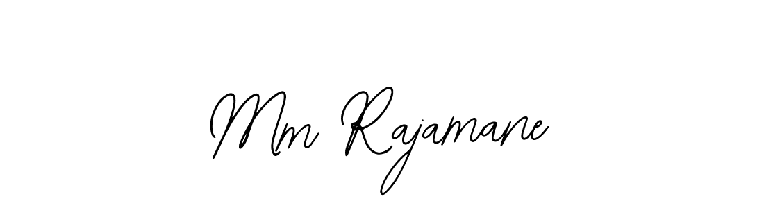 The best way (Bearetta-2O07w) to make a short signature is to pick only two or three words in your name. The name Mm Rajamane include a total of six letters. For converting this name. Mm Rajamane signature style 12 images and pictures png