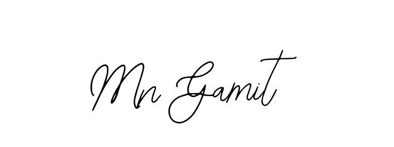 Make a beautiful signature design for name Mn Gamit. With this signature (Bearetta-2O07w) style, you can create a handwritten signature for free. Mn Gamit signature style 12 images and pictures png