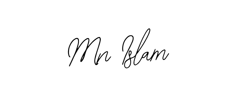 How to make Mn Islam signature? Bearetta-2O07w is a professional autograph style. Create handwritten signature for Mn Islam name. Mn Islam signature style 12 images and pictures png