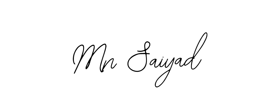 Design your own signature with our free online signature maker. With this signature software, you can create a handwritten (Bearetta-2O07w) signature for name Mn Saiyad. Mn Saiyad signature style 12 images and pictures png