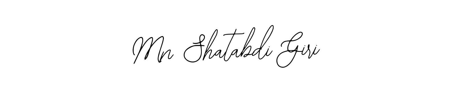 How to make Mn Shatabdi Giri name signature. Use Bearetta-2O07w style for creating short signs online. This is the latest handwritten sign. Mn Shatabdi Giri signature style 12 images and pictures png