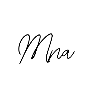 How to make Mna signature? Bearetta-2O07w is a professional autograph style. Create handwritten signature for Mna name. Mna signature style 12 images and pictures png