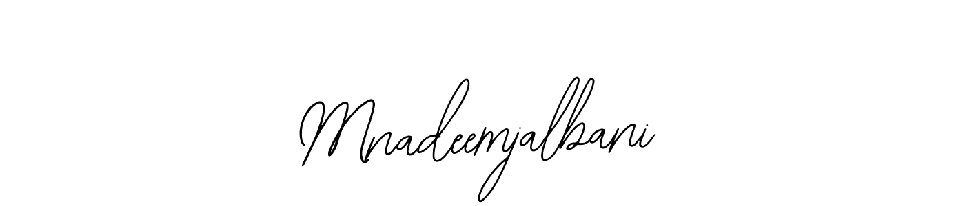 The best way (Bearetta-2O07w) to make a short signature is to pick only two or three words in your name. The name Mnadeemjalbani include a total of six letters. For converting this name. Mnadeemjalbani signature style 12 images and pictures png