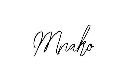 Mnako stylish signature style. Best Handwritten Sign (Bearetta-2O07w) for my name. Handwritten Signature Collection Ideas for my name Mnako. Mnako signature style 12 images and pictures png