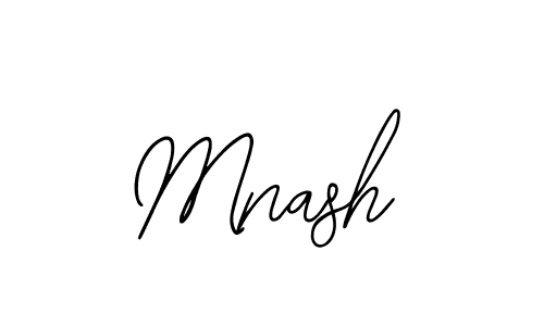 Design your own signature with our free online signature maker. With this signature software, you can create a handwritten (Bearetta-2O07w) signature for name Mnash. Mnash signature style 12 images and pictures png