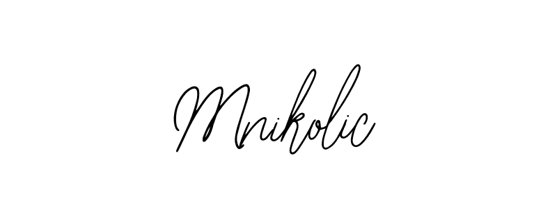 Mnikolic stylish signature style. Best Handwritten Sign (Bearetta-2O07w) for my name. Handwritten Signature Collection Ideas for my name Mnikolic. Mnikolic signature style 12 images and pictures png