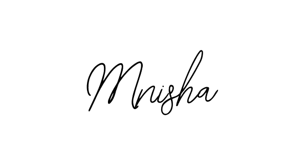 You should practise on your own different ways (Bearetta-2O07w) to write your name (Mnisha) in signature. don't let someone else do it for you. Mnisha signature style 12 images and pictures png