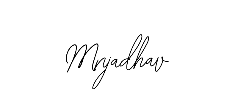 if you are searching for the best signature style for your name Mnjadhav. so please give up your signature search. here we have designed multiple signature styles  using Bearetta-2O07w. Mnjadhav signature style 12 images and pictures png