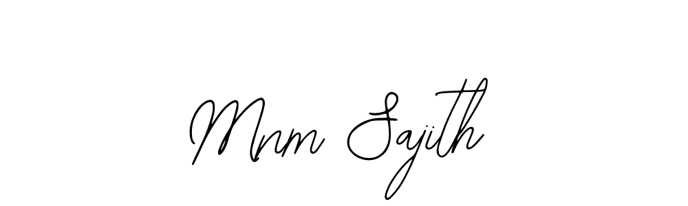 Also You can easily find your signature by using the search form. We will create Mnm Sajith name handwritten signature images for you free of cost using Bearetta-2O07w sign style. Mnm Sajith signature style 12 images and pictures png