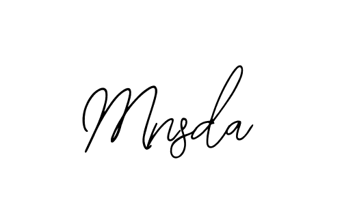 How to make Mnsda name signature. Use Bearetta-2O07w style for creating short signs online. This is the latest handwritten sign. Mnsda signature style 12 images and pictures png