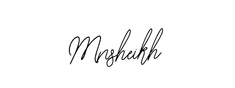 Design your own signature with our free online signature maker. With this signature software, you can create a handwritten (Bearetta-2O07w) signature for name Mnsheikh. Mnsheikh signature style 12 images and pictures png