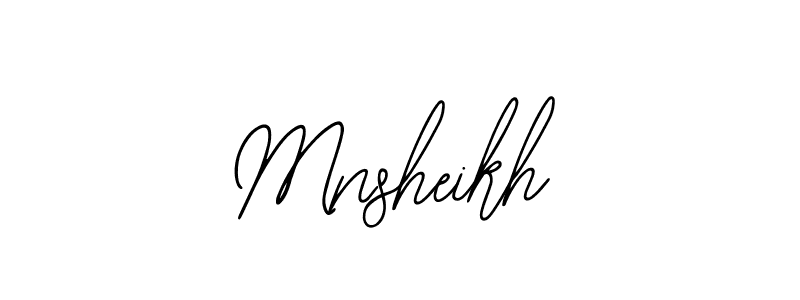 How to make Mnsheikh signature? Bearetta-2O07w is a professional autograph style. Create handwritten signature for Mnsheikh name. Mnsheikh signature style 12 images and pictures png