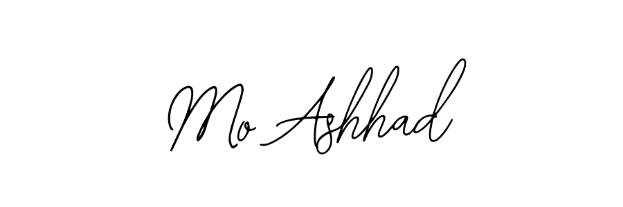 How to make Mo Ashhad name signature. Use Bearetta-2O07w style for creating short signs online. This is the latest handwritten sign. Mo Ashhad signature style 12 images and pictures png