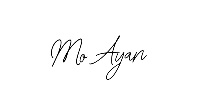 Similarly Bearetta-2O07w is the best handwritten signature design. Signature creator online .You can use it as an online autograph creator for name Mo Ayan. Mo Ayan signature style 12 images and pictures png