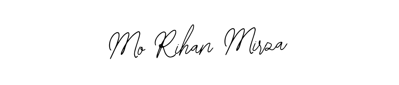 How to make Mo Rihan Mirza name signature. Use Bearetta-2O07w style for creating short signs online. This is the latest handwritten sign. Mo Rihan Mirza signature style 12 images and pictures png