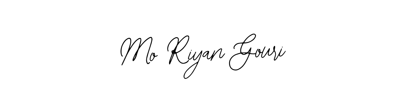 Use a signature maker to create a handwritten signature online. With this signature software, you can design (Bearetta-2O07w) your own signature for name Mo Riyan Gouri. Mo Riyan Gouri signature style 12 images and pictures png