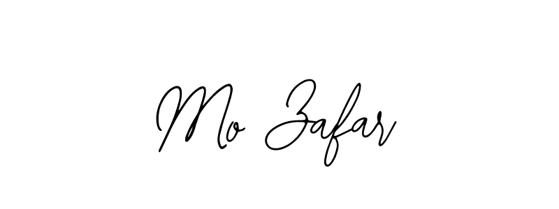 How to make Mo Zafar name signature. Use Bearetta-2O07w style for creating short signs online. This is the latest handwritten sign. Mo Zafar signature style 12 images and pictures png