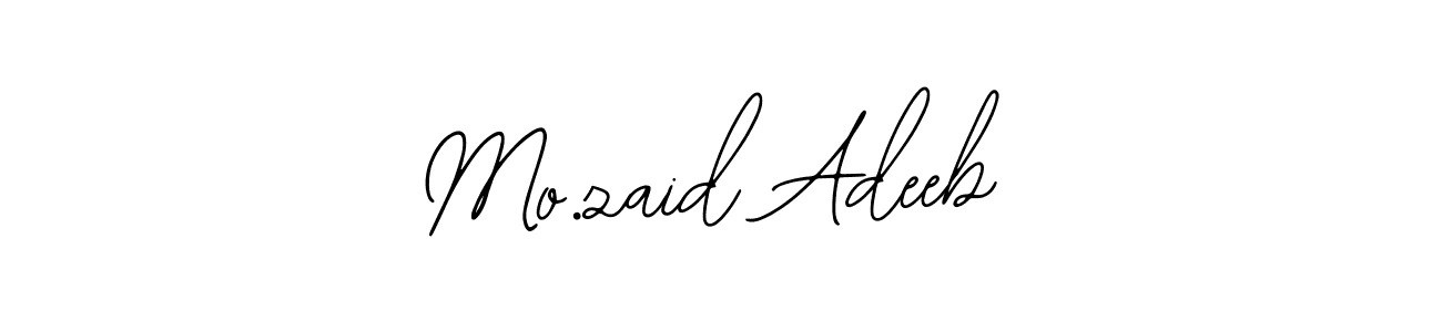 The best way (Bearetta-2O07w) to make a short signature is to pick only two or three words in your name. The name Mo.zaid Adeeb include a total of six letters. For converting this name. Mo.zaid Adeeb signature style 12 images and pictures png