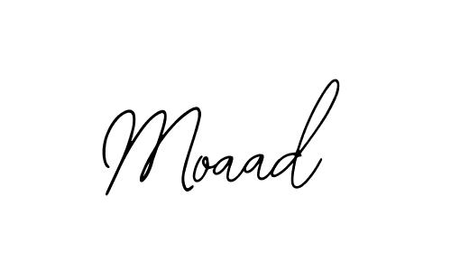 How to make Moaad name signature. Use Bearetta-2O07w style for creating short signs online. This is the latest handwritten sign. Moaad signature style 12 images and pictures png