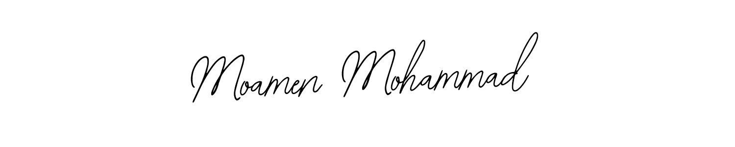 See photos of Moamen Mohammad official signature by Spectra . Check more albums & portfolios. Read reviews & check more about Bearetta-2O07w font. Moamen Mohammad signature style 12 images and pictures png