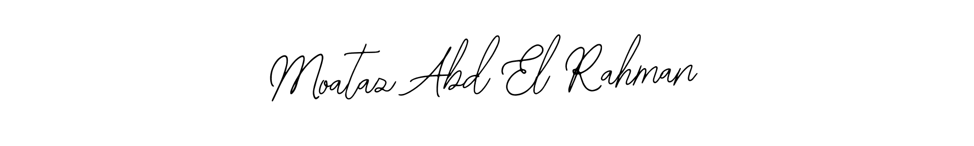 Moataz Abd El Rahman stylish signature style. Best Handwritten Sign (Bearetta-2O07w) for my name. Handwritten Signature Collection Ideas for my name Moataz Abd El Rahman. Moataz Abd El Rahman signature style 12 images and pictures png