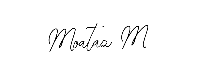 The best way (Bearetta-2O07w) to make a short signature is to pick only two or three words in your name. The name Moataz M include a total of six letters. For converting this name. Moataz M signature style 12 images and pictures png