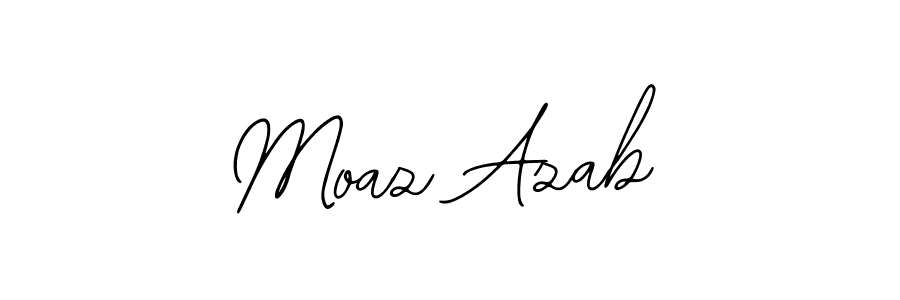 Bearetta-2O07w is a professional signature style that is perfect for those who want to add a touch of class to their signature. It is also a great choice for those who want to make their signature more unique. Get Moaz Azab name to fancy signature for free. Moaz Azab signature style 12 images and pictures png