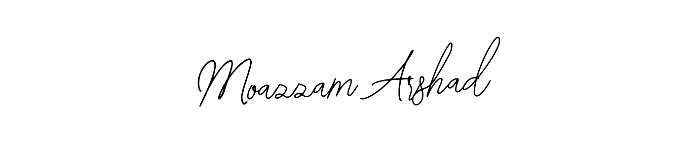 Create a beautiful signature design for name Moazzam Arshad. With this signature (Bearetta-2O07w) fonts, you can make a handwritten signature for free. Moazzam Arshad signature style 12 images and pictures png