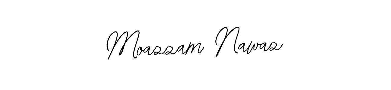 Bearetta-2O07w is a professional signature style that is perfect for those who want to add a touch of class to their signature. It is also a great choice for those who want to make their signature more unique. Get Moazzam Nawaz name to fancy signature for free. Moazzam Nawaz signature style 12 images and pictures png