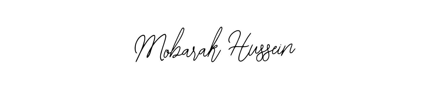 Use a signature maker to create a handwritten signature online. With this signature software, you can design (Bearetta-2O07w) your own signature for name Mobarak Hussein. Mobarak Hussein signature style 12 images and pictures png