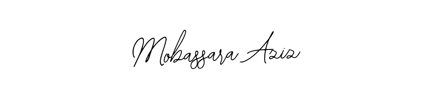 Bearetta-2O07w is a professional signature style that is perfect for those who want to add a touch of class to their signature. It is also a great choice for those who want to make their signature more unique. Get Mobassara Aziz name to fancy signature for free. Mobassara Aziz signature style 12 images and pictures png