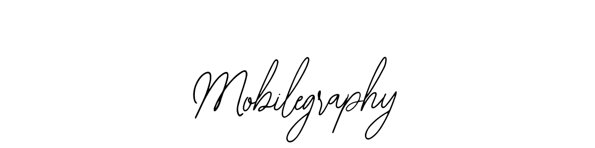 Use a signature maker to create a handwritten signature online. With this signature software, you can design (Bearetta-2O07w) your own signature for name Mobilegraphy. Mobilegraphy signature style 12 images and pictures png