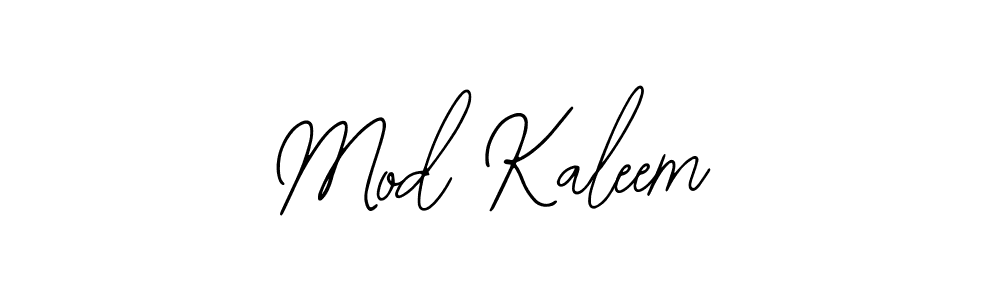 How to make Mod Kaleem name signature. Use Bearetta-2O07w style for creating short signs online. This is the latest handwritten sign. Mod Kaleem signature style 12 images and pictures png