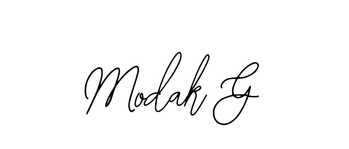 Design your own signature with our free online signature maker. With this signature software, you can create a handwritten (Bearetta-2O07w) signature for name Modak G. Modak G signature style 12 images and pictures png