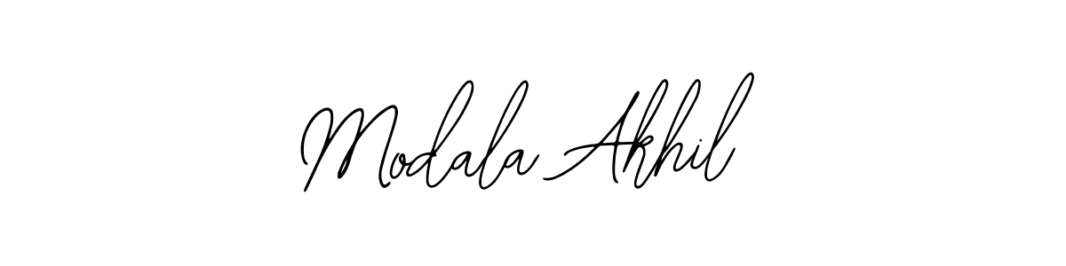 Similarly Bearetta-2O07w is the best handwritten signature design. Signature creator online .You can use it as an online autograph creator for name Modala Akhil. Modala Akhil signature style 12 images and pictures png