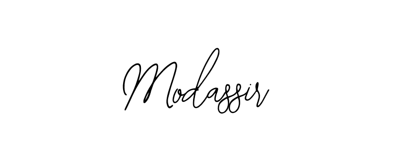 You should practise on your own different ways (Bearetta-2O07w) to write your name (Modassir) in signature. don't let someone else do it for you. Modassir signature style 12 images and pictures png