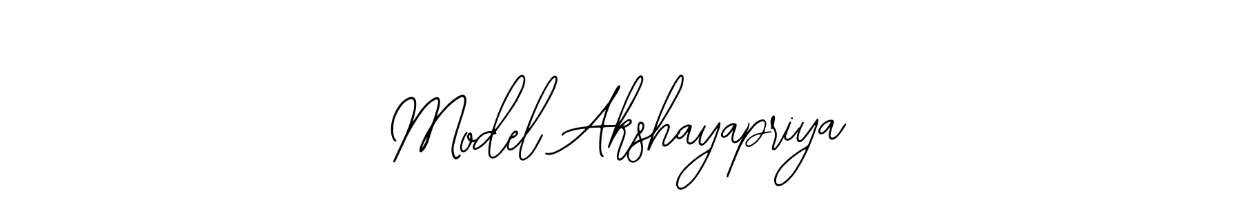 How to make Model Akshayapriya name signature. Use Bearetta-2O07w style for creating short signs online. This is the latest handwritten sign. Model Akshayapriya signature style 12 images and pictures png