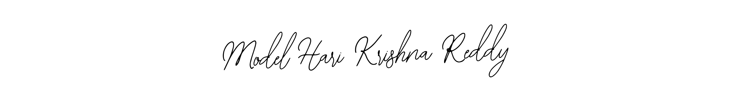Design your own signature with our free online signature maker. With this signature software, you can create a handwritten (Bearetta-2O07w) signature for name Model Hari Krishna Reddy. Model Hari Krishna Reddy signature style 12 images and pictures png