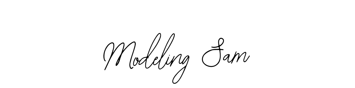 How to make Modeling Sam signature? Bearetta-2O07w is a professional autograph style. Create handwritten signature for Modeling Sam name. Modeling Sam signature style 12 images and pictures png