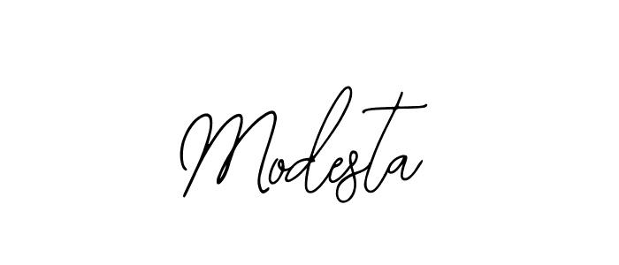 Also we have Modesta name is the best signature style. Create professional handwritten signature collection using Bearetta-2O07w autograph style. Modesta signature style 12 images and pictures png