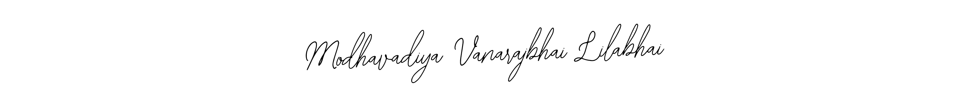 How to make Modhavadiya Vanarajbhai Lilabhai signature? Bearetta-2O07w is a professional autograph style. Create handwritten signature for Modhavadiya Vanarajbhai Lilabhai name. Modhavadiya Vanarajbhai Lilabhai signature style 12 images and pictures png