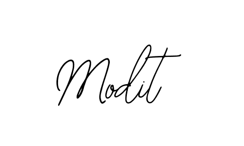 How to make Modit name signature. Use Bearetta-2O07w style for creating short signs online. This is the latest handwritten sign. Modit signature style 12 images and pictures png