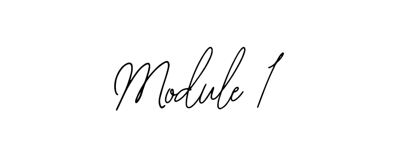 How to make Module 1 signature? Bearetta-2O07w is a professional autograph style. Create handwritten signature for Module 1 name. Module 1 signature style 12 images and pictures png