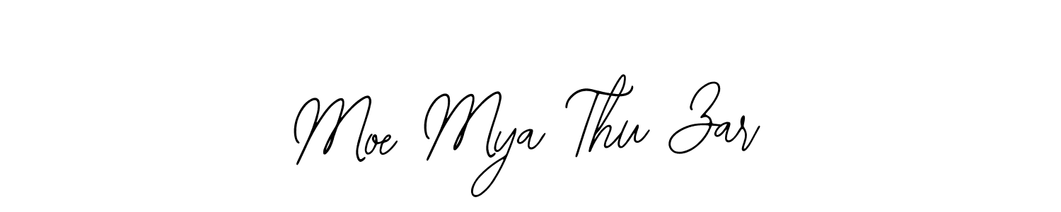 The best way (Bearetta-2O07w) to make a short signature is to pick only two or three words in your name. The name Moe Mya Thu Zar include a total of six letters. For converting this name. Moe Mya Thu Zar signature style 12 images and pictures png